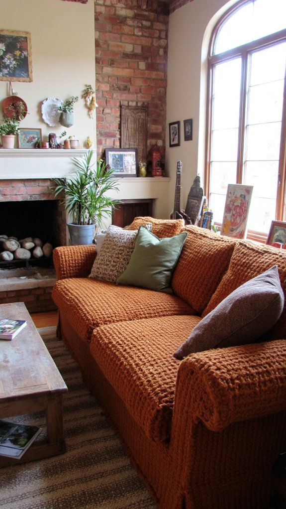 earthy tones and textures