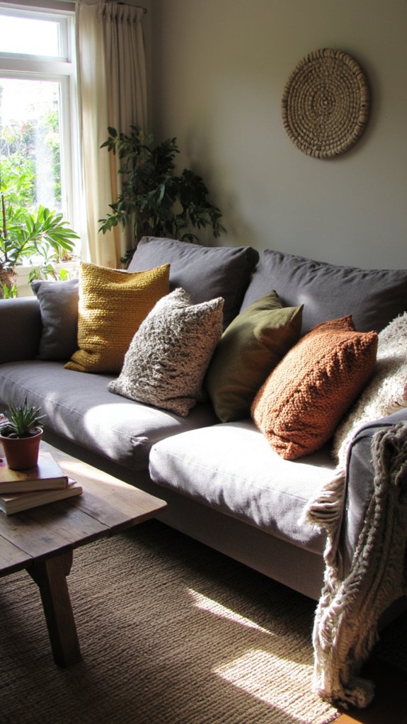 earthy tones enhance warmth