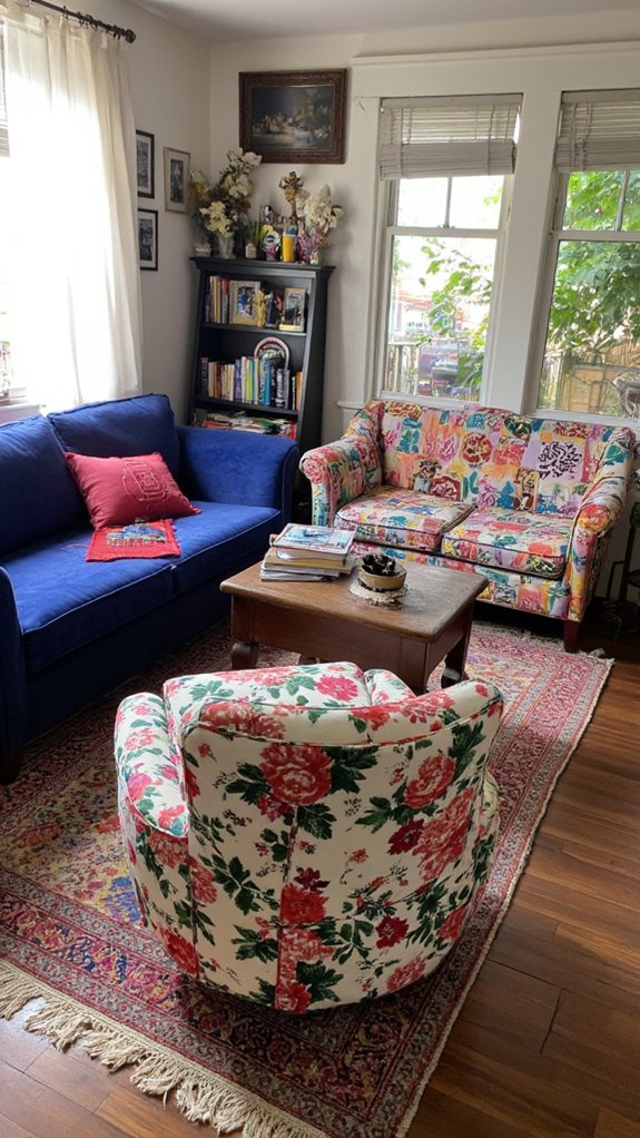 eclectic balanced sofa arrangements
