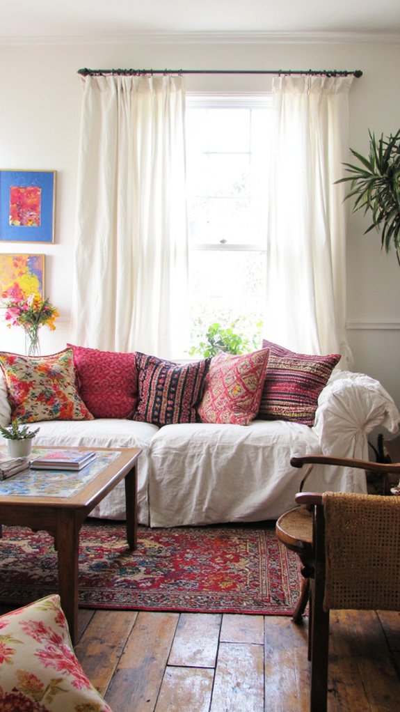 eclectic decor with contrasts