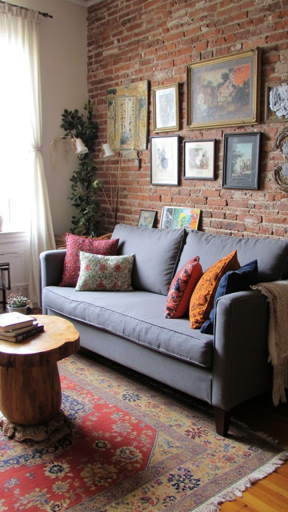 eclectic patterns with grey