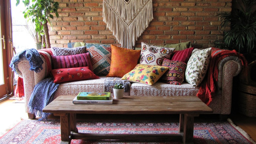 eclectic textured sofa designs