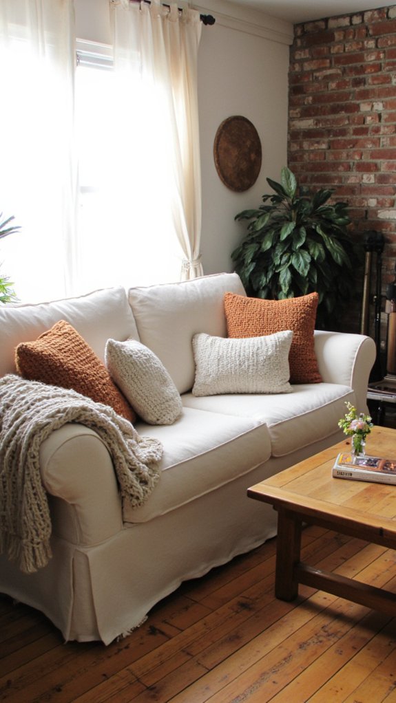 effortless upkeep with slipcovers