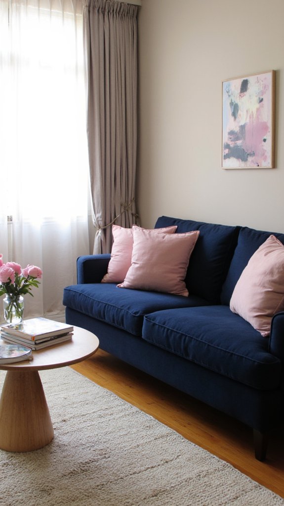 elegant blush pink accents