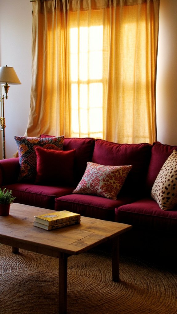 elegant burgundy and gold