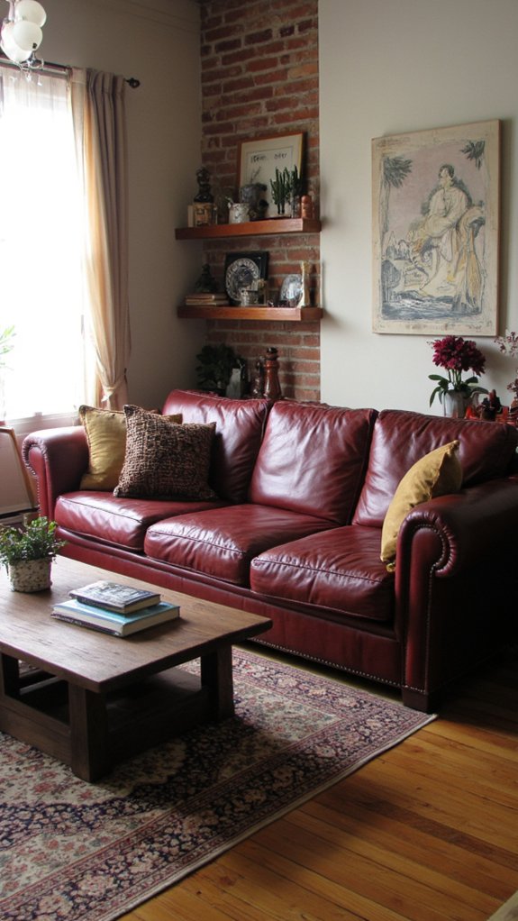 elegant burgundy brown harmony