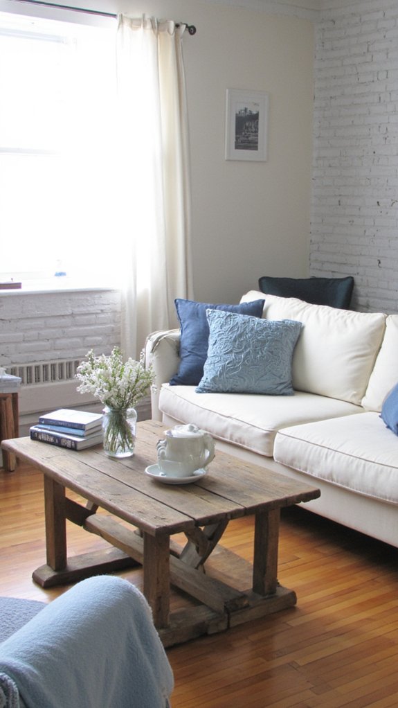 elegant creamy blue harmony