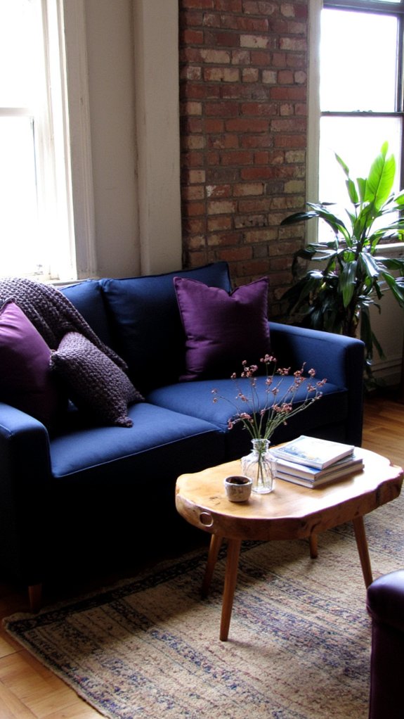 elegant deep plum pairing