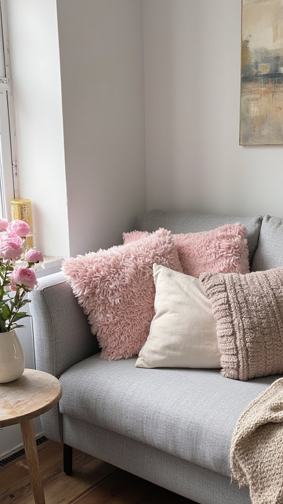 elegant grey and blush