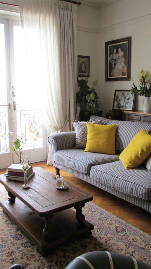 elegant grey and yellow sophistication