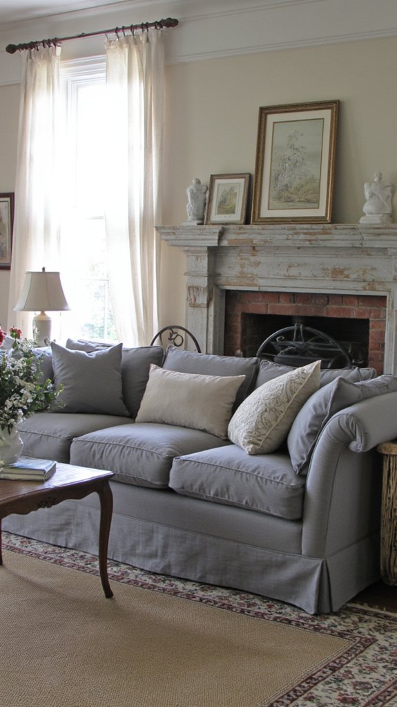 elegant grey sofa decor
