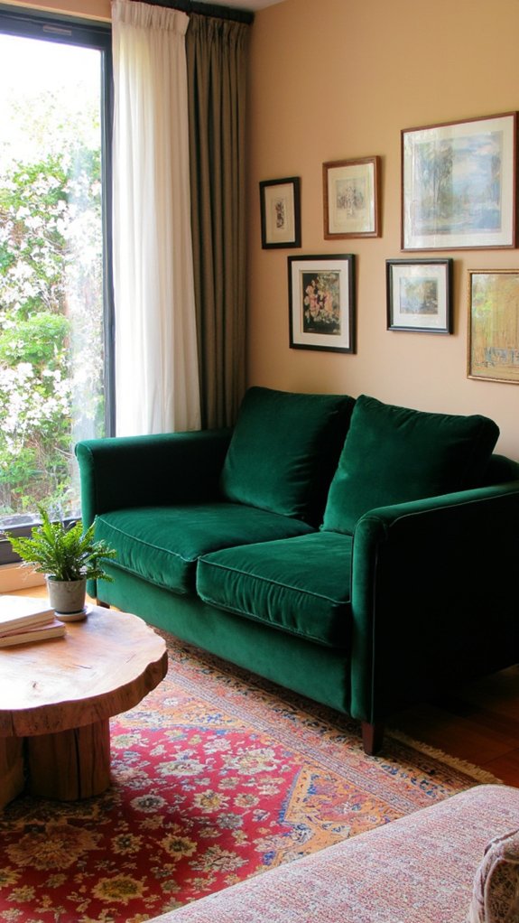 elegant luxury velvet sofas