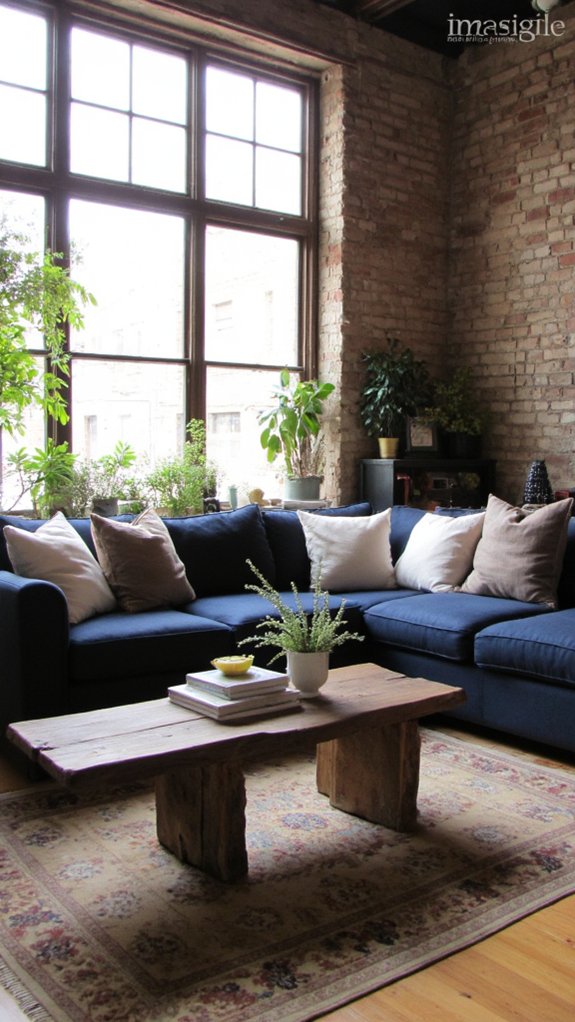 elegant navy and cream