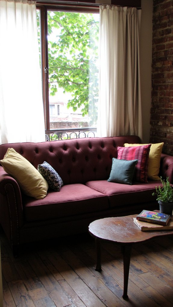 elegant tufted corner sofa