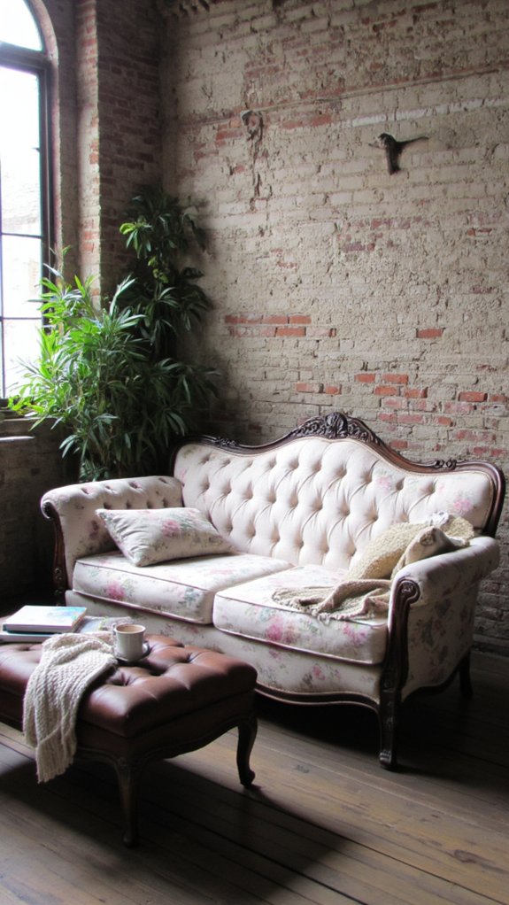 elegant vintage sofa ensemble