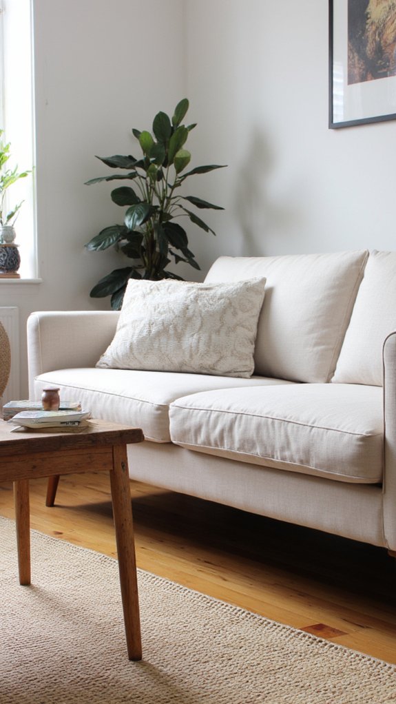 elegant wooden leg sofas