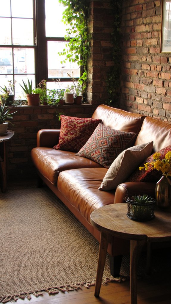 elevate with leather accents