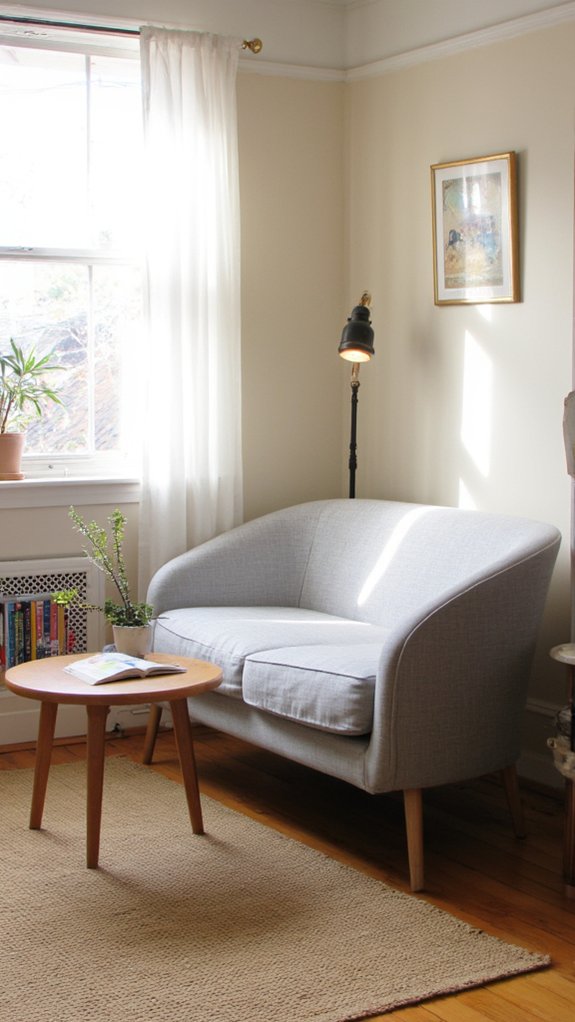 elevated sofas for spaciousness