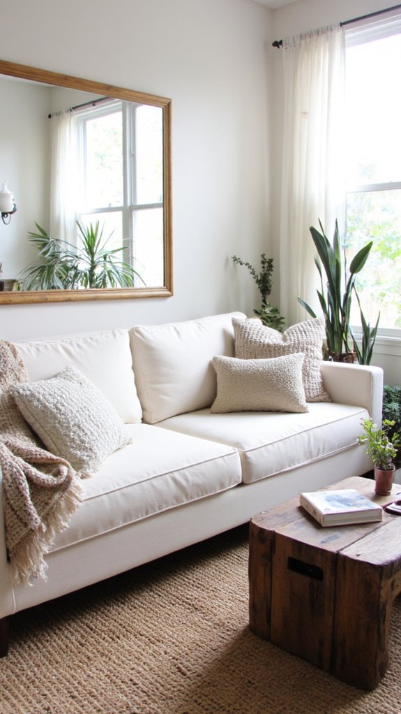 enhance space with mirrors