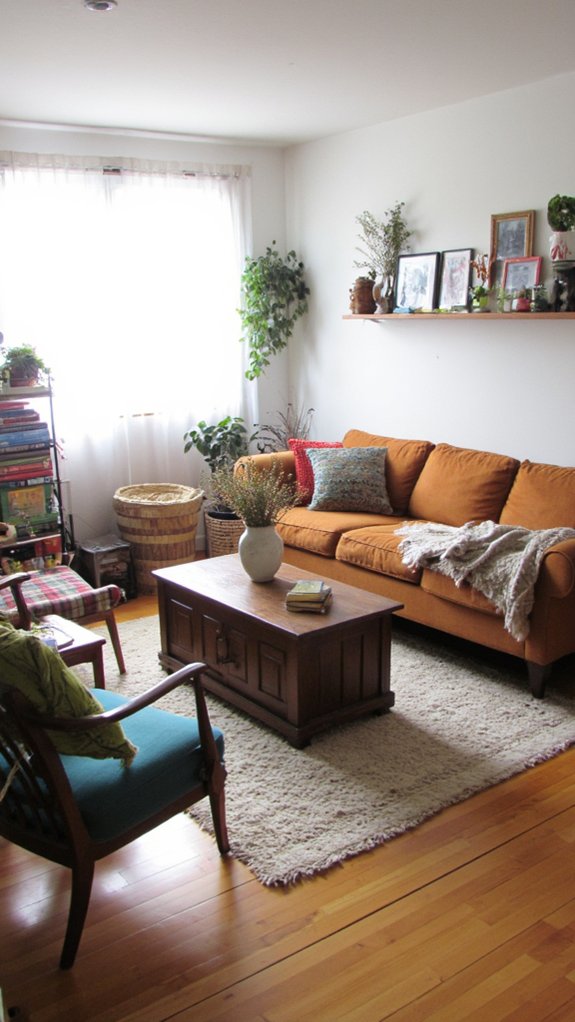 floating sofa conversation area