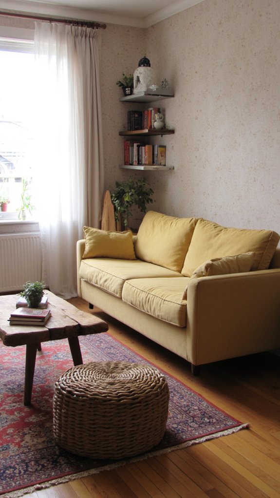 floating sofa room layout