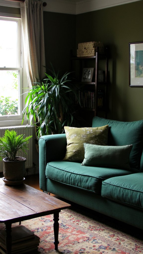 forest green monochromatic style