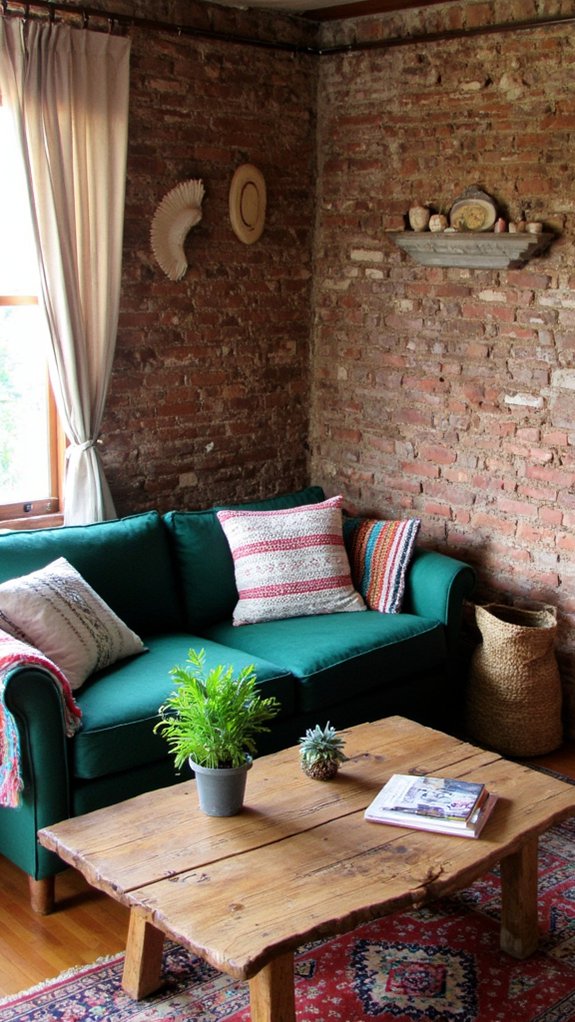 forest green sofa elegance