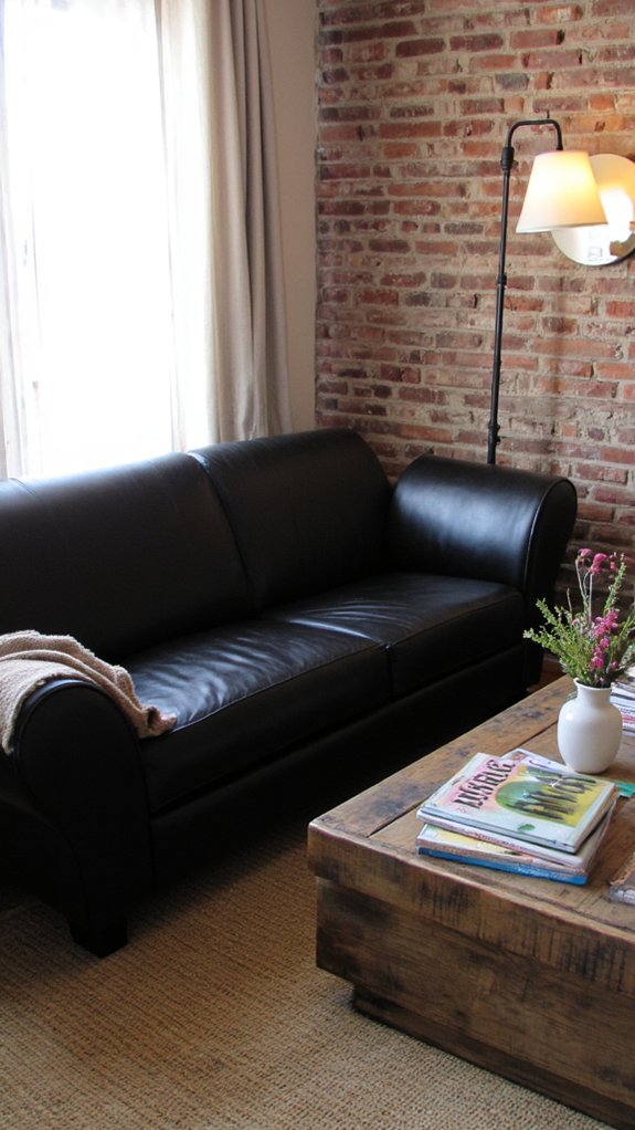 futuristic bold black sofa