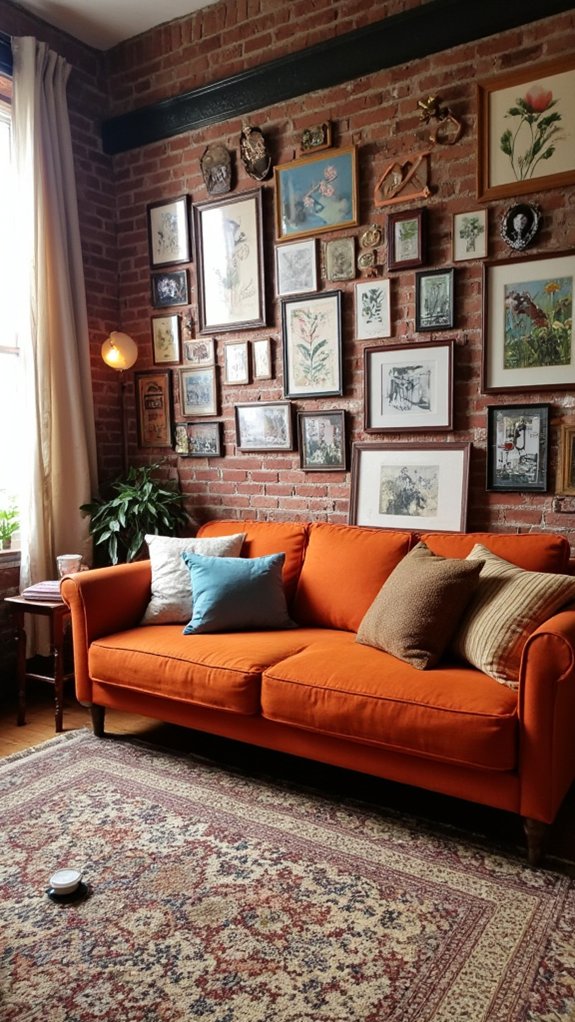 gallery wall with personality