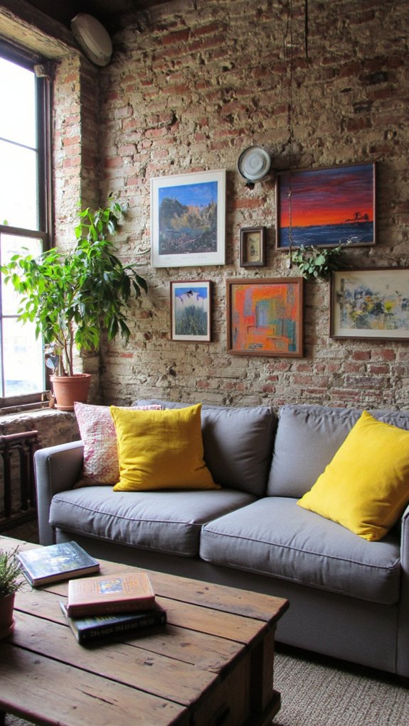 gallery wall with personality