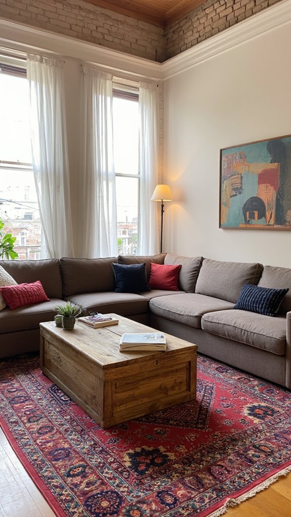 geometric contemporary u shape sofa