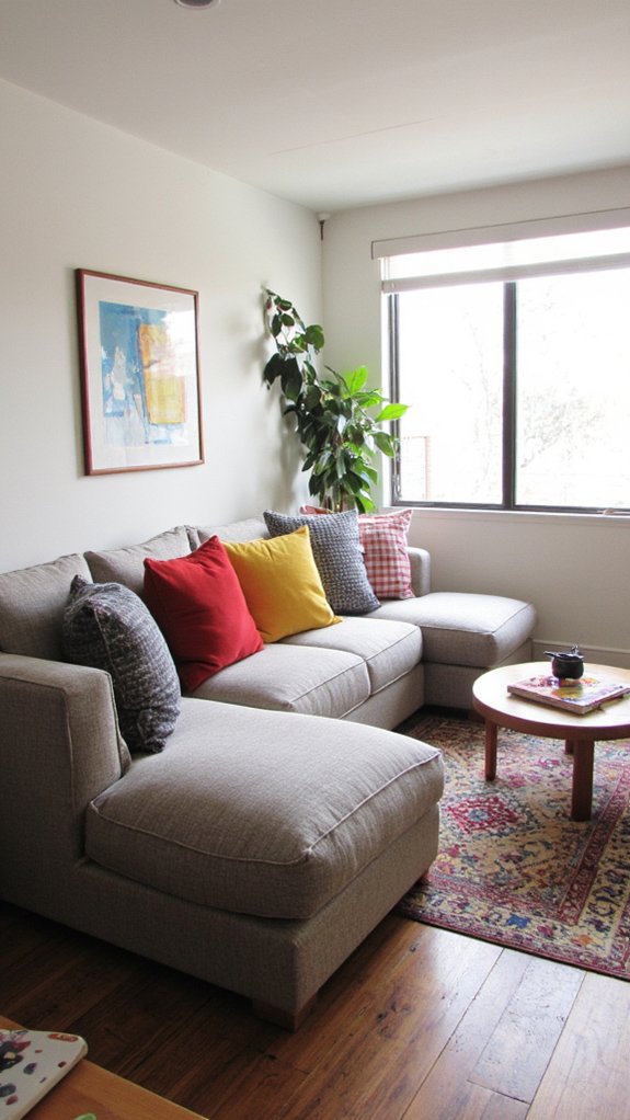 geometric sofas enhance decor