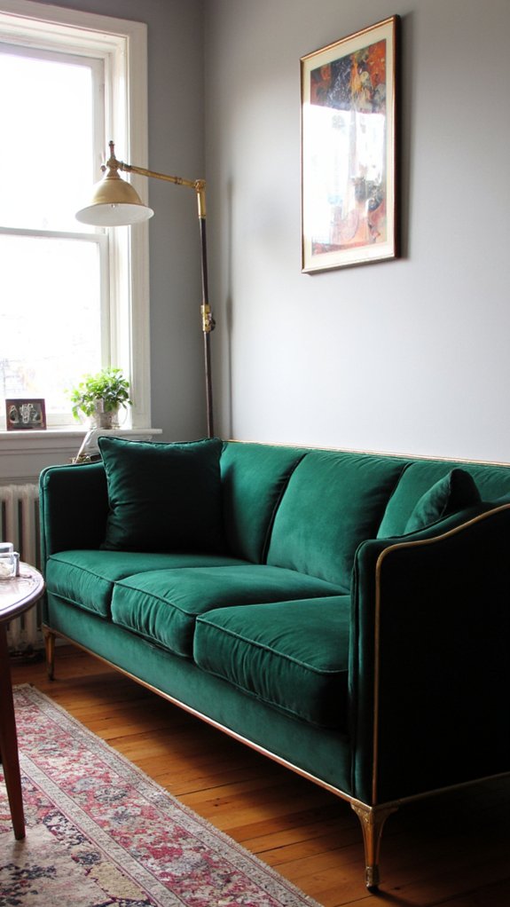 glamorous art deco sofa