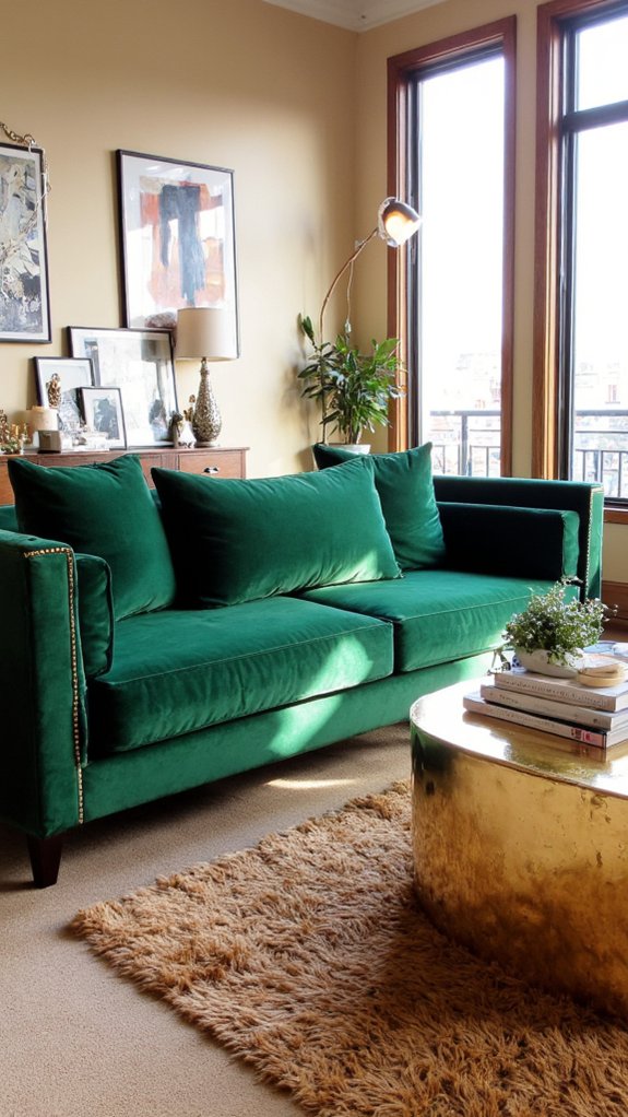 gold and green elegance