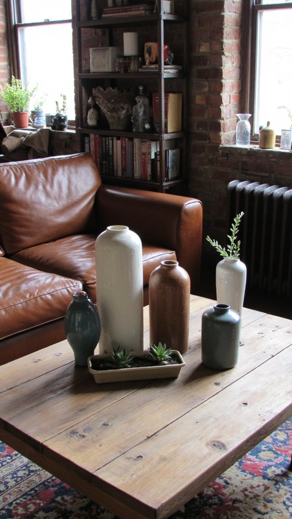 height with decorative vases