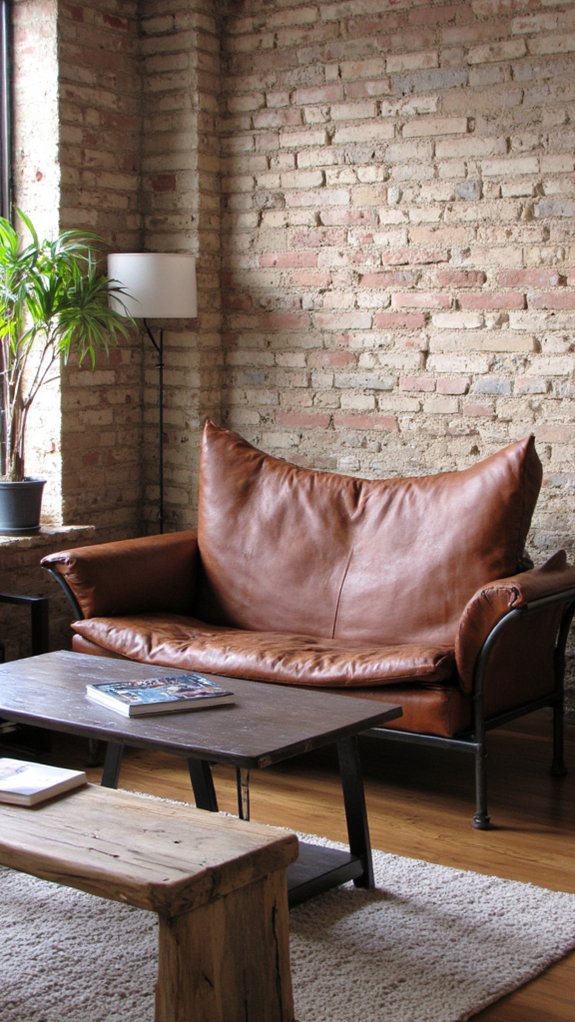 industrial chic leather metal