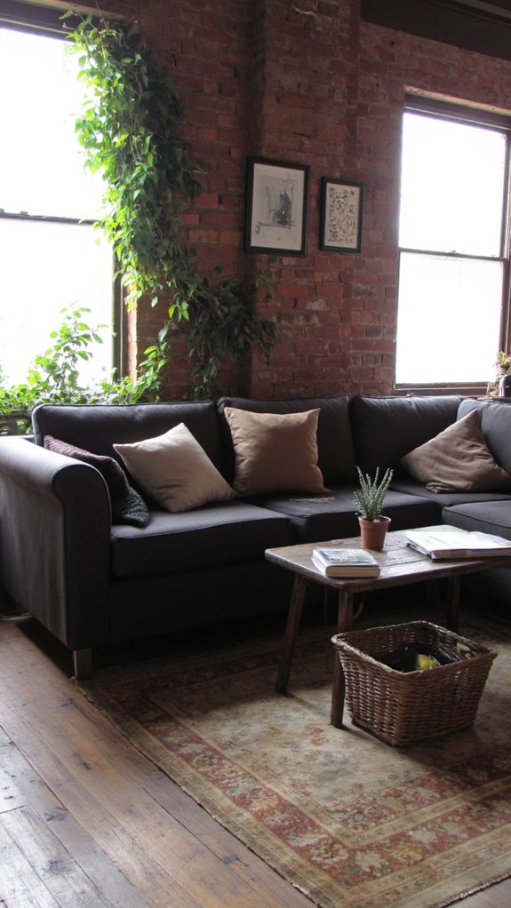 industrial chic u shape sofa