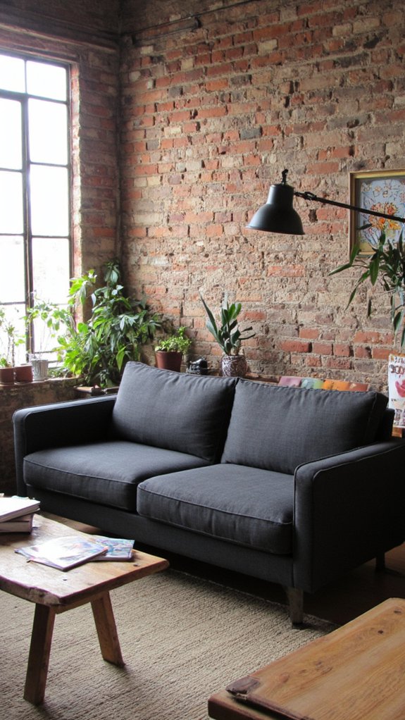 industrial sofas with raw materials