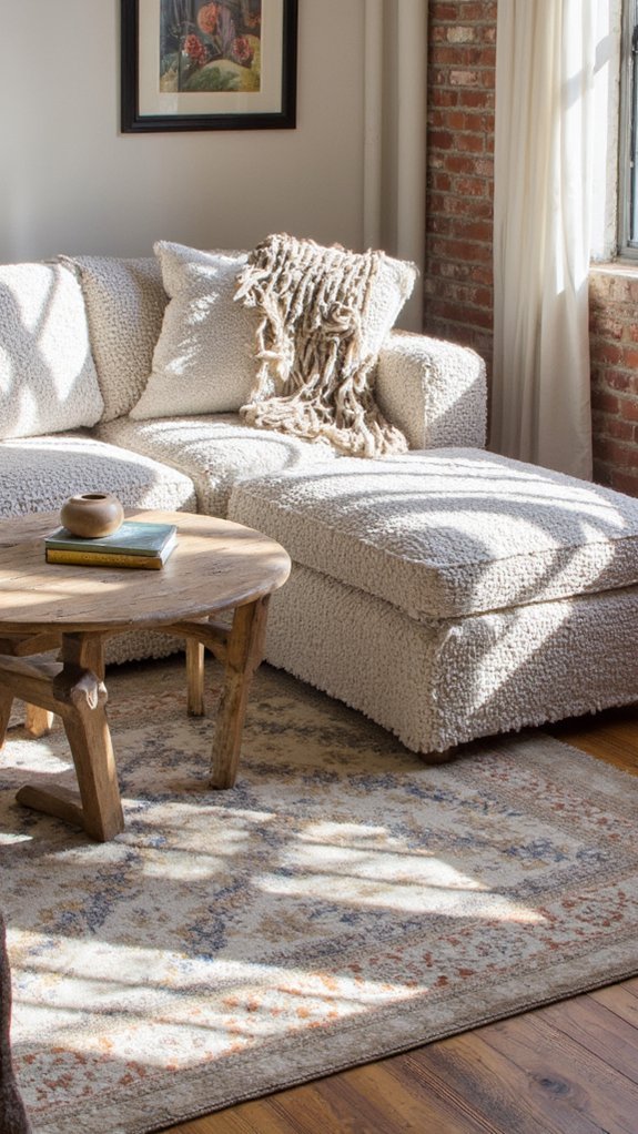 layer rugs for texture