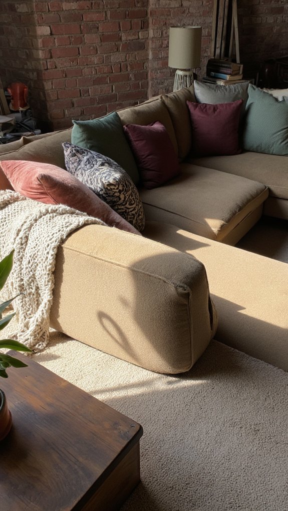 layered pillows for aesthetics