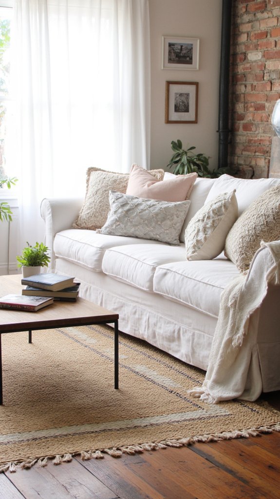 layered rugs for depth