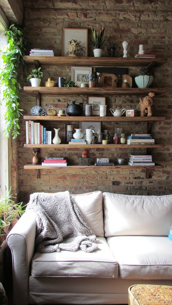 layered shelving for style