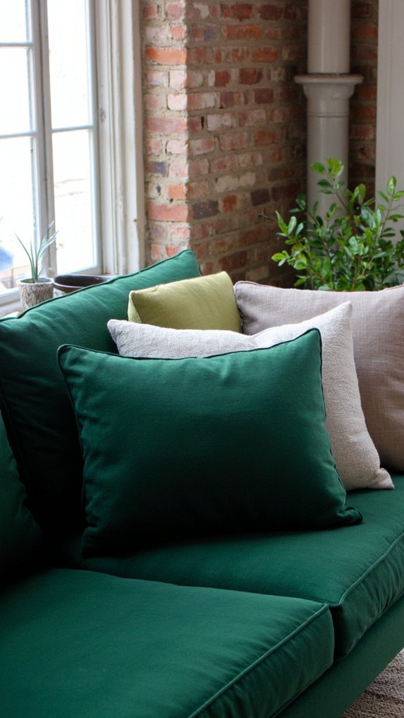 layered velvet and linen