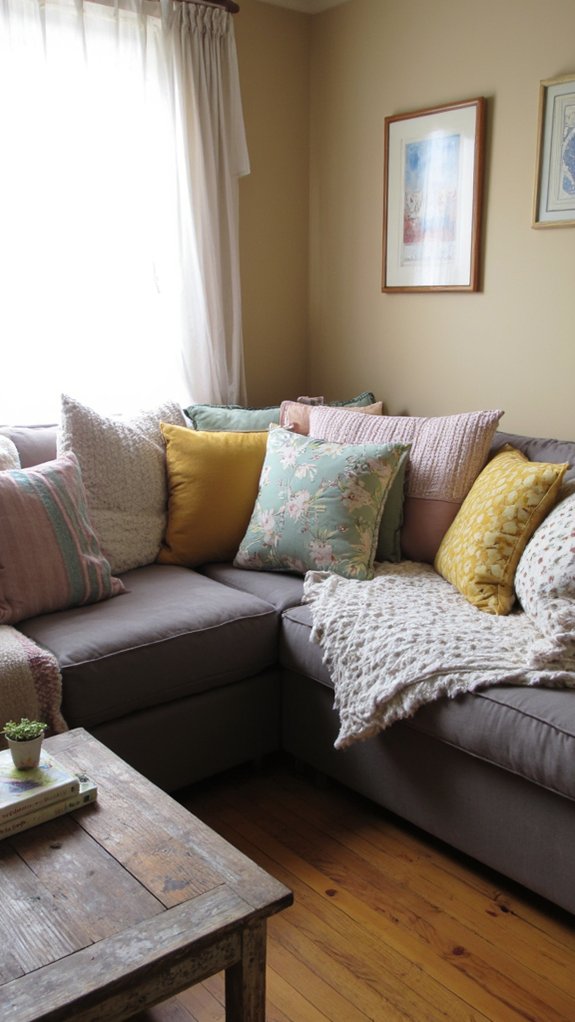 layering fabrics for texture