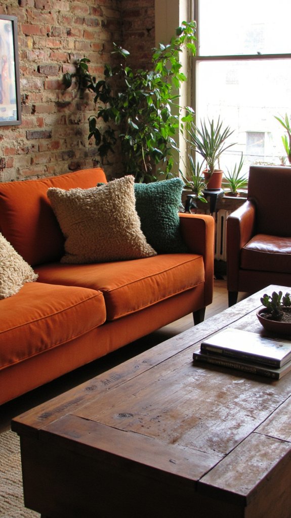 leather accents elevate decor