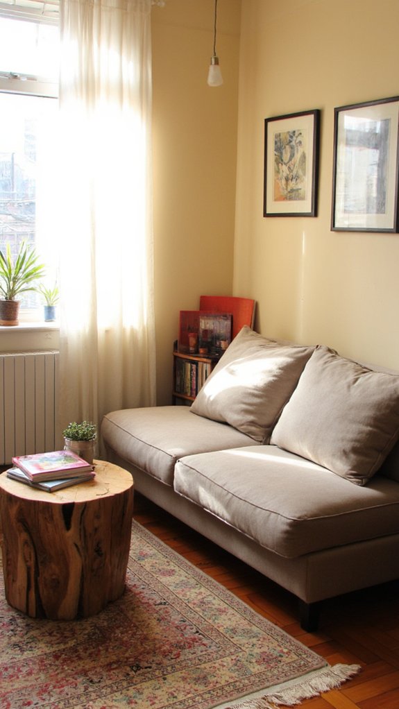 low profile sofas enhance openness