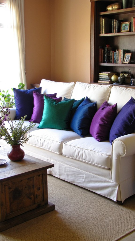 luxurious jewel tone decor