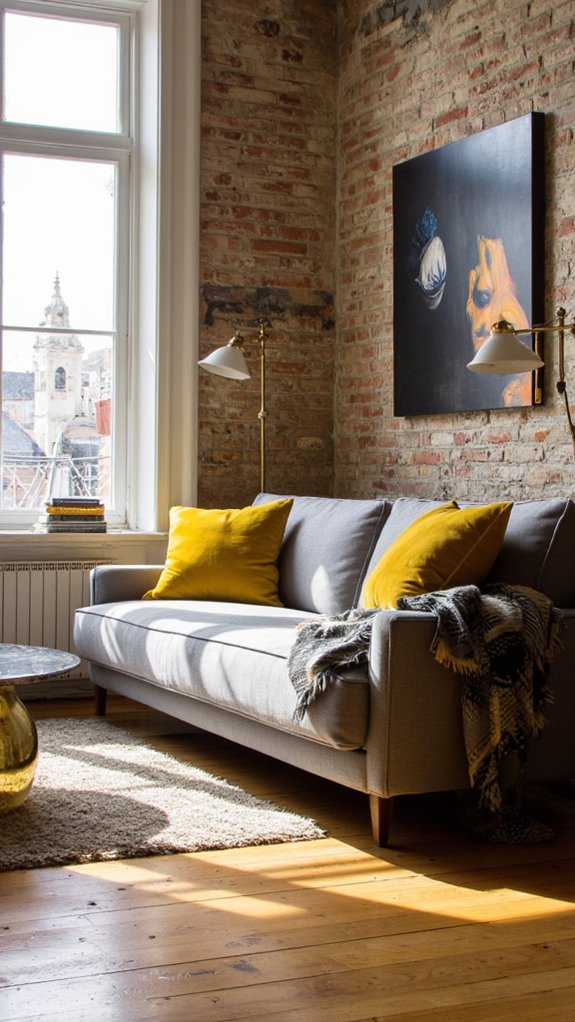 luxurious metallic living room