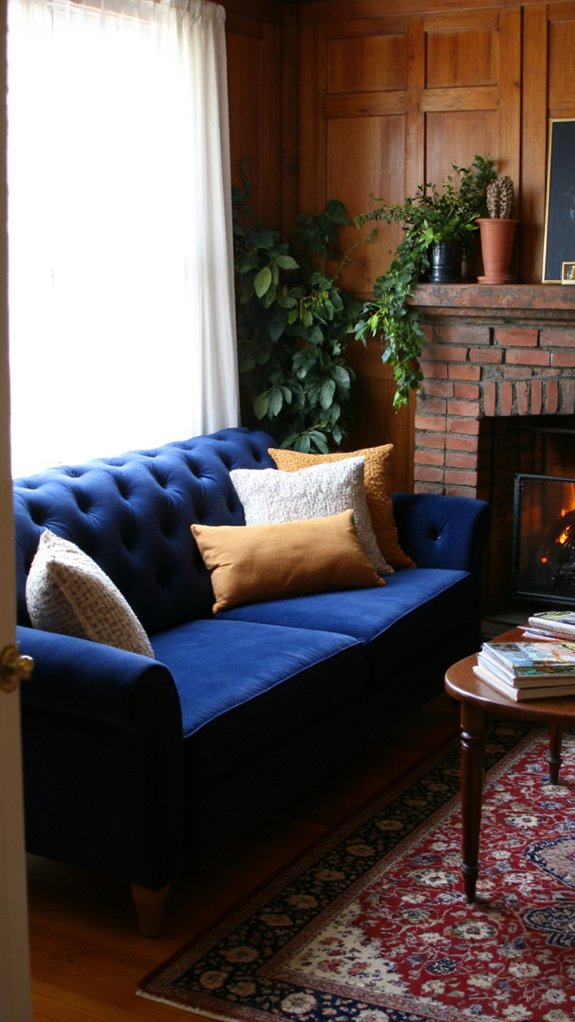 luxurious tufted sofa elegance