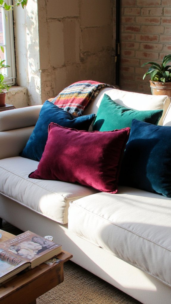 luxurious velvet pillow transformation